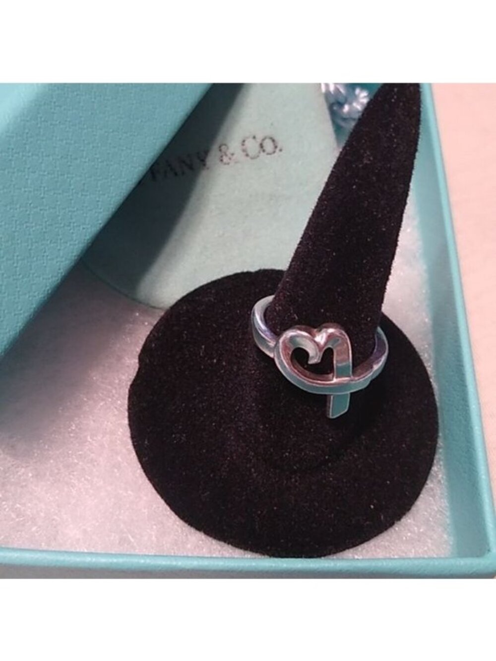 Tiffany & Co. P. Picasso Loving Heart Ring, 925, size 4.5